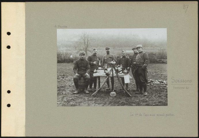 Soissons (environs de). Le premier de l'an aux avant-postes
