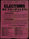 Élections Municipales : Liste Comités Républicains