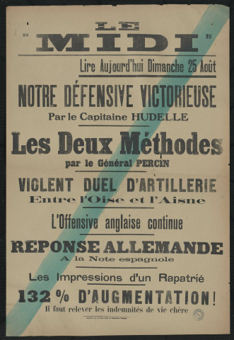 Le "Midi" : lire aujourd'hui dimanche 25 août