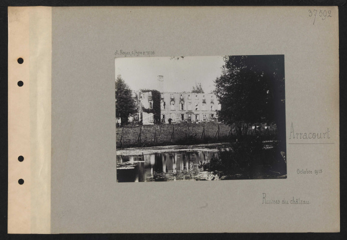 Arracourt. Ruines du château