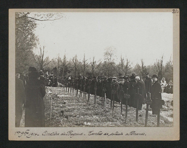 Cimetière de Bagneux. Tombes de soldats allemands