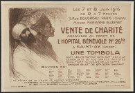 Vente de charité organisée au profit de l'hôpital bénévole n°26bis à Saint-Ay (Loiret)