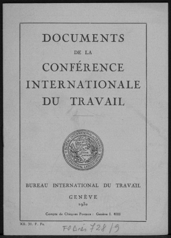 Documents de la Conférence internationale du travail