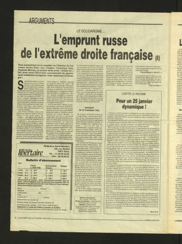 1992 - Le Monde libertaire