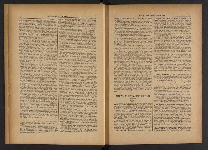 Année 1915 L'Economiste européen