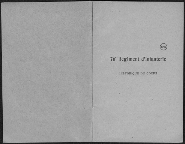 Historique du 76ème régiment d'infanterie