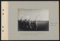 Canny-sur-Matz. Revue du 92e RI pour l'anniversaire de la bataille d'Iéna. La présentation du drapeau aux troupes