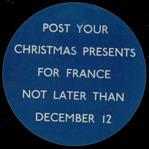 Post your Christmas presents for France not later than december 12