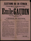 2e circonscription de l'arrondissement de Nantes : Emile Gaudin