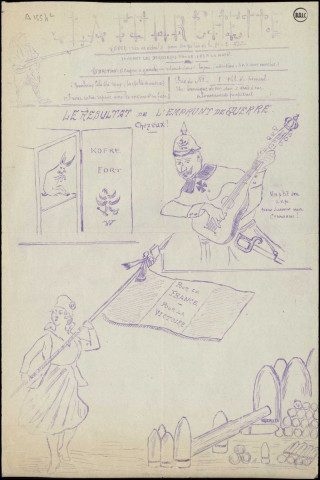 La fourchette (1916), Sous-Titre : revue (rien de détail) pour les poilus de la 9ème - 2 - 43.T donnant les dernières nouvelles à la main