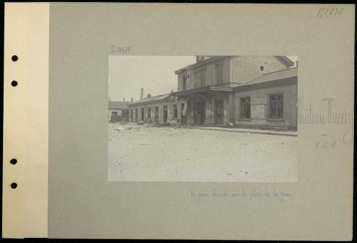 Château-Thierry. La gare. Façade sur la place de la gare