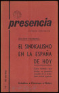 Presencia (1967 : n° 7-10). Sous-Titre : Tribuna libertaria. Autre titre : Présence : tribune libertaire