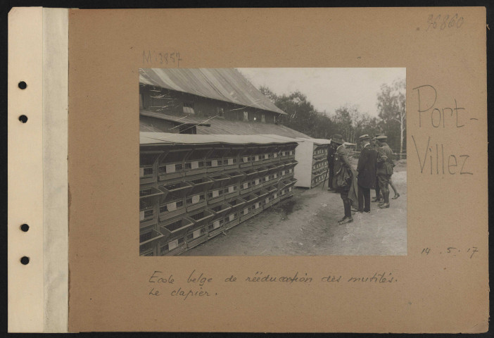 Port-Villiez. École belge de rééducation des mutilés. Le clapier