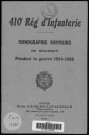 Historique du 410ème régiment d'infanterie