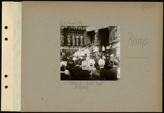 Reims. Cathédrale. Porche ouest