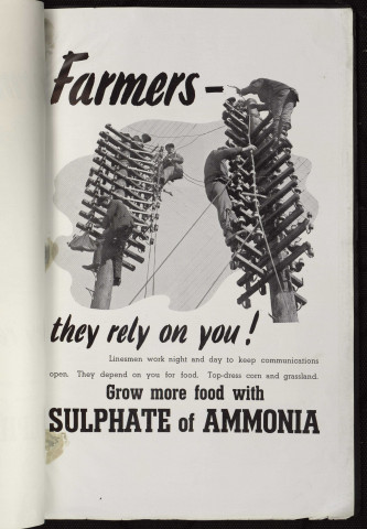 Farmers, they rely on you ! : grow more food with sulphate of ammonia
