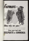 Farmers, they rely on you ! : grow more food with sulphate of ammonia