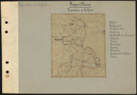 Carte Vosges-Alsace. Territoire de Belfort