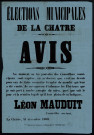 Élections municipales de La Chatre : Avis