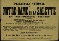 Pélérinage national à Notre-Dame de la Salette