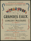 Grandes eaux et concert militaire au profit du comité des œuvres départementales de guerre de Seine-et-Oise