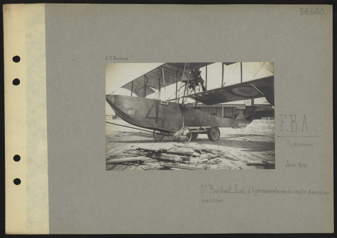 Saint-Raphaël. (Var). FBA. Hydravion. École d'hydroéroplanes du centre d'aviation maritime
