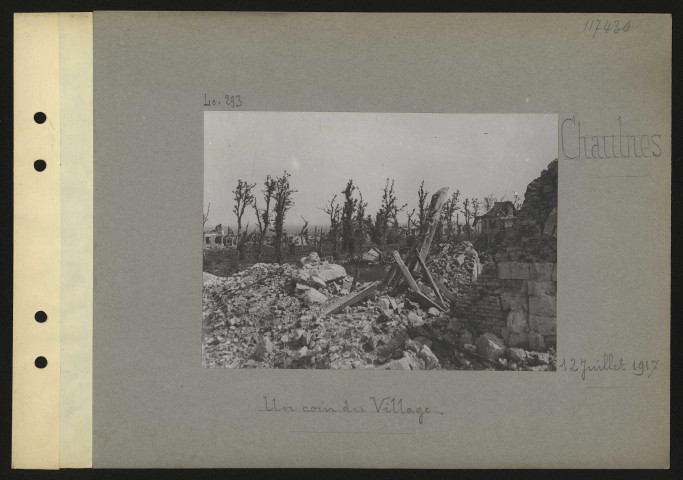 Chaulnes. Un coin du village