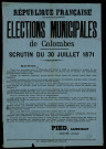 Elections municipales de Colombes. Pied, candidat