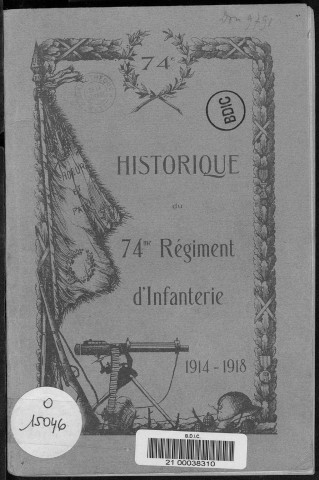 Historique du 74ème régiment d'infanterie