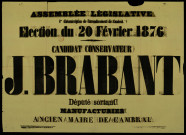 Candidat conservateur : J. Brabant