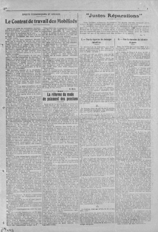 Après la bataille (1918 : n° 1-10). Sous-Titre : Bulletin officiel hebdomadaire de l’Union fédérale des associations françaises des mutilés réformés…