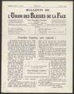 Année 1936. Bulletin de l'Union des blessés de la face "Les Gueules cassées"