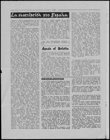Boletín de la Unión general de trabajadores en España (1967 ; n° 267-278). Autre titre : Suite : Boletín de la Unión general de trabajadores de España en el exilio