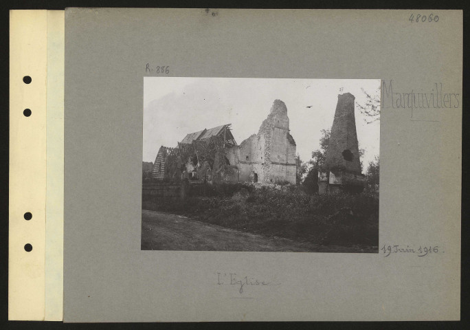 Marquivillers. L'église