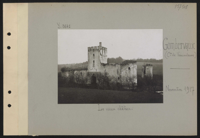 Gombervaux (commune de Vaucouleurs). Le vieux château