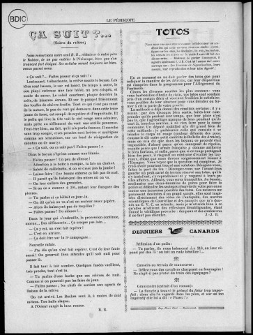 Le périscope (23e d'infanterie) (1916-1917 : n°s 1-33; 35), Sous-Titre : Journal du 9e B[ataill]on du 23e d'Inf[anterie], Autre titre : Le poilu sans poil