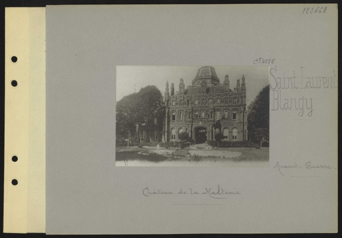 Saint-Laurent-Blangy. Château de la Malterie