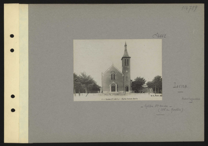 Lens. Église Sainte-Barbe (Cité du Moulin)
