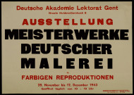 Ausstellung meisterwerke deutscher malerei in farbigen reproduktionen