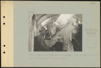 Villers-en-Argonne (nord-ouest de). Sur la ligne de Sainte-Menehould è Revigny. Train blindé ; intérieur de la casemate du canon de 19