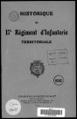 Historique du 17ème régiment territorial d'infanterie