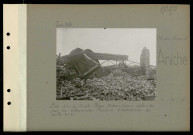 Aniche (Compagnie des mines d'). Près Sin-le-Noble. Fosse Notre-Dame détruite par les Allemands. Machine d'extraction du puits numéro 2
