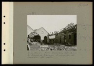 Aniche (Compagnie des mines d'). Est de Waziers. Fosse Desjardins détruite par les Allemands. Bâtiment d'extraction et chaudières (côté ouest)