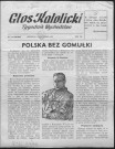 Glos katolicki (1971; n°1 - n°53)  Sous-Titre : Tygodnik wychodztwa  Autre titre : La voix catholique