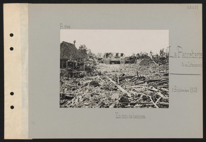 La Panneterie (sud de Libermont). Un coin du hameau