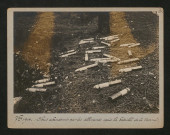 Obus abandonnés par les Allemands après la bataille de la Marne