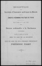 Recueil. Frédéric Passy. Documents