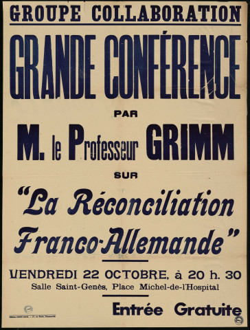 Grande conférence : la réconciliation franco-allemande