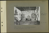 Sewen. L'église restaurée par l'administration allemande. Le chœur et partie de la nef