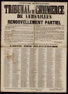 Tribunal de commerce de Versailles : Renouvellement partiel